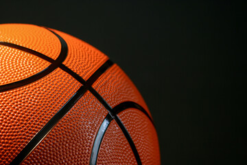 basketball ball in the dark