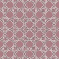 Abstract floral asian ornament. Seamless geometric pattern with swirl line ornament in oriental style.