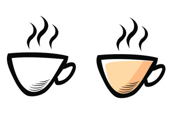 chocolate Drink, Vector Simple Doodle Hand Draw Sketch
