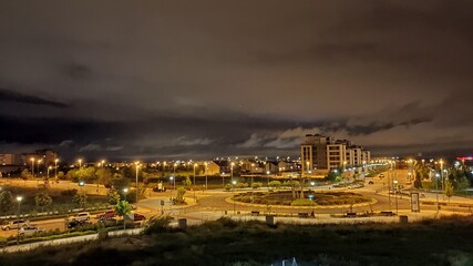 night view of the city