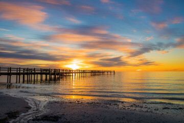 Sonnenuntergang an der Nordsee 