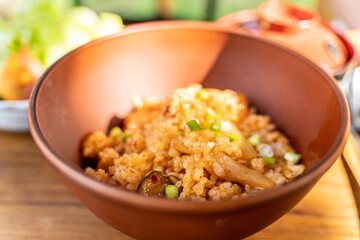 Kim Chi fried rice with pork