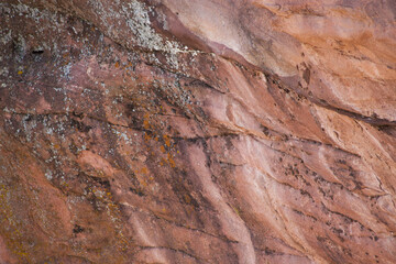 Natural Red stone close up for a natural background or texture