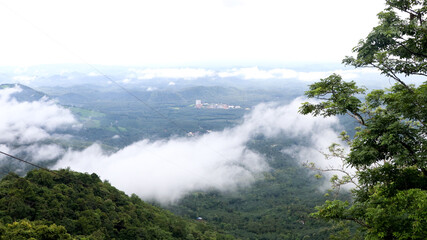 A panoramic view of the valley from the Wayanad ghats