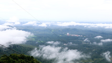 A panoramic view of the valley from the Wayanad ghats