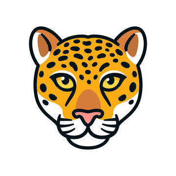 Jaguar or leopard head