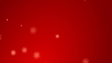Coronavirus red pattern banner background. Abstract healthcare Illustrations concept COVID-19.