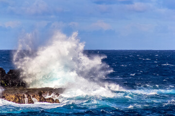 waves on the beach