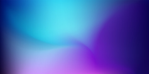 Abstract Blurred deep purple blue teal background. Soft Colorful light gradient backdrop with place for text. Vector illustration for your graphic design, banner, poster or wallpapers, website