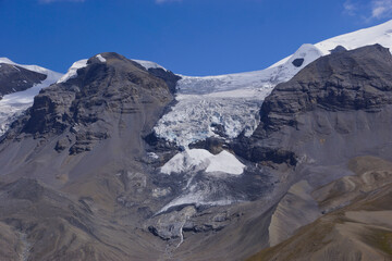 Chuli East glacier from Thorong la high Camp view point.