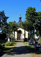 the last, newest temple was built in 1979. It is an Orthodox cemetery church dedicated to the Blessed Virgin Mary asleep in the city of Białystok in Podlasie in Poland