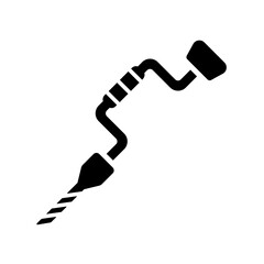 manual drill icon vector illustration design
