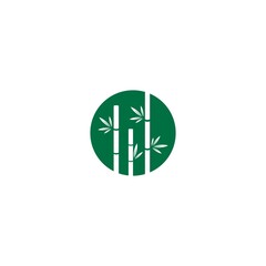 Bamboo logo vector icon illustration