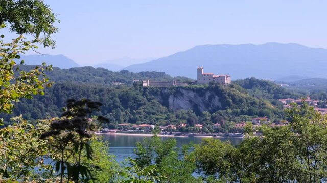 Lake Maggiore, Italy. Views from Rocca di Arona and Angera