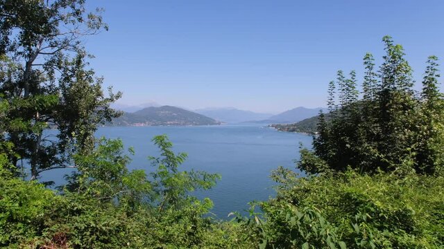 Lake Maggiore, Italy. Views from Rocca di Arona and Angera