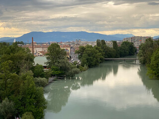 view of the river in the city
