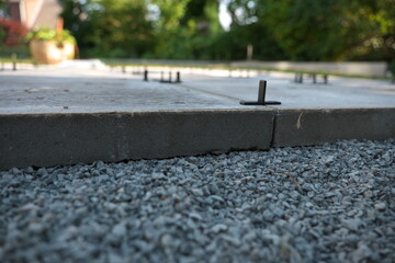 Gartenterrasse Betonplatten Garten Gartenbau Platten verlegen Bauen Wasserwaage Abstandhalter...