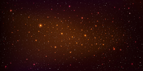 A high quality background galaxy illustration with stardust and bright shining stars illuminating the space.