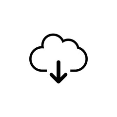 Download vector icon, install symbol. Download files icons vecto