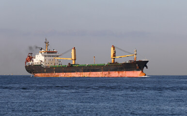 Fototapeta premium Cargo Ship in Sea