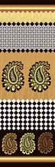 traditional textile saree design decorative paisley pattern background