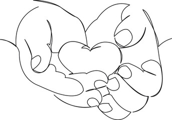 hands with heart