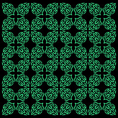 vector seamless pattern with flowers