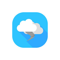 Flat design tornado