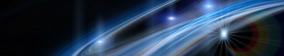 Futuristic wave panorama background design with lights