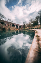 bridge over the river