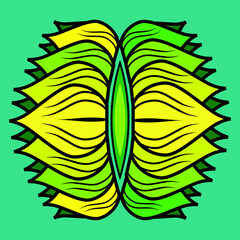 banana leaf vector illustration