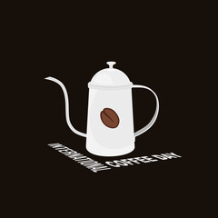 Coffee pot vector illustration