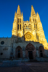 Cathedral of Santa Maria, Burgos, Castilla, Spain. - a landmark on the Camino de Santiago