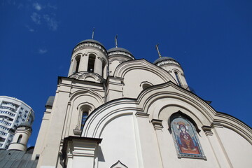 Fototapeta na wymiar Russia, Moscow, Maryino, Church of GodMother Icon, august, 2020 (27)