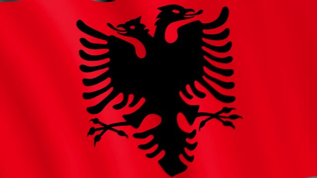 Albania. State flag of the country