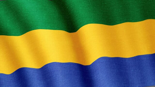 Gabon. State flag of the country