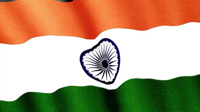 India. State flag of the country