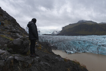 Fototapeta premium Svinafellsjokull Glacier