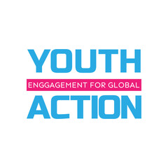 Design for celebrating International youth day event. August 12.