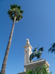 Monument to the Constitution of 1812. in Cadiz, Andalusia. Spain. Europe. July 13, 2020
