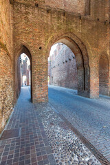 The walled town of Cittadella in Italy