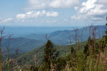 mountain landscape with clouds