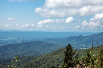mountain landscape with clouds
