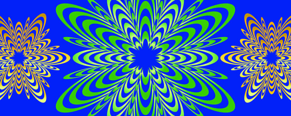 abstract seamless pattern with flowers