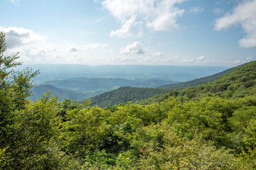 mountain landscape with clouds