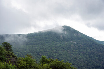 clouds over the mountain