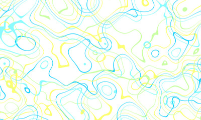 Obraz na płótnie Canvas Green blue and yellow curve wave line on white abstract background.