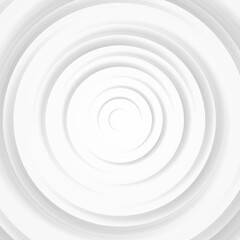 Obraz premium White gray circles abstract background.3D illustration with paper cut style.
