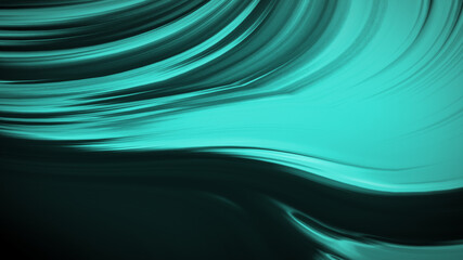 Abstract emerald green background with waves luxury. 3d illustration, 3d rendering.