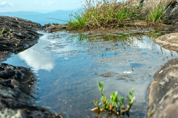 water pond in the mountains